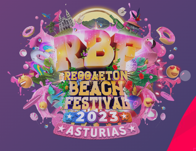 Reggaeton Beach Festival Asturias 2023. Cartel.